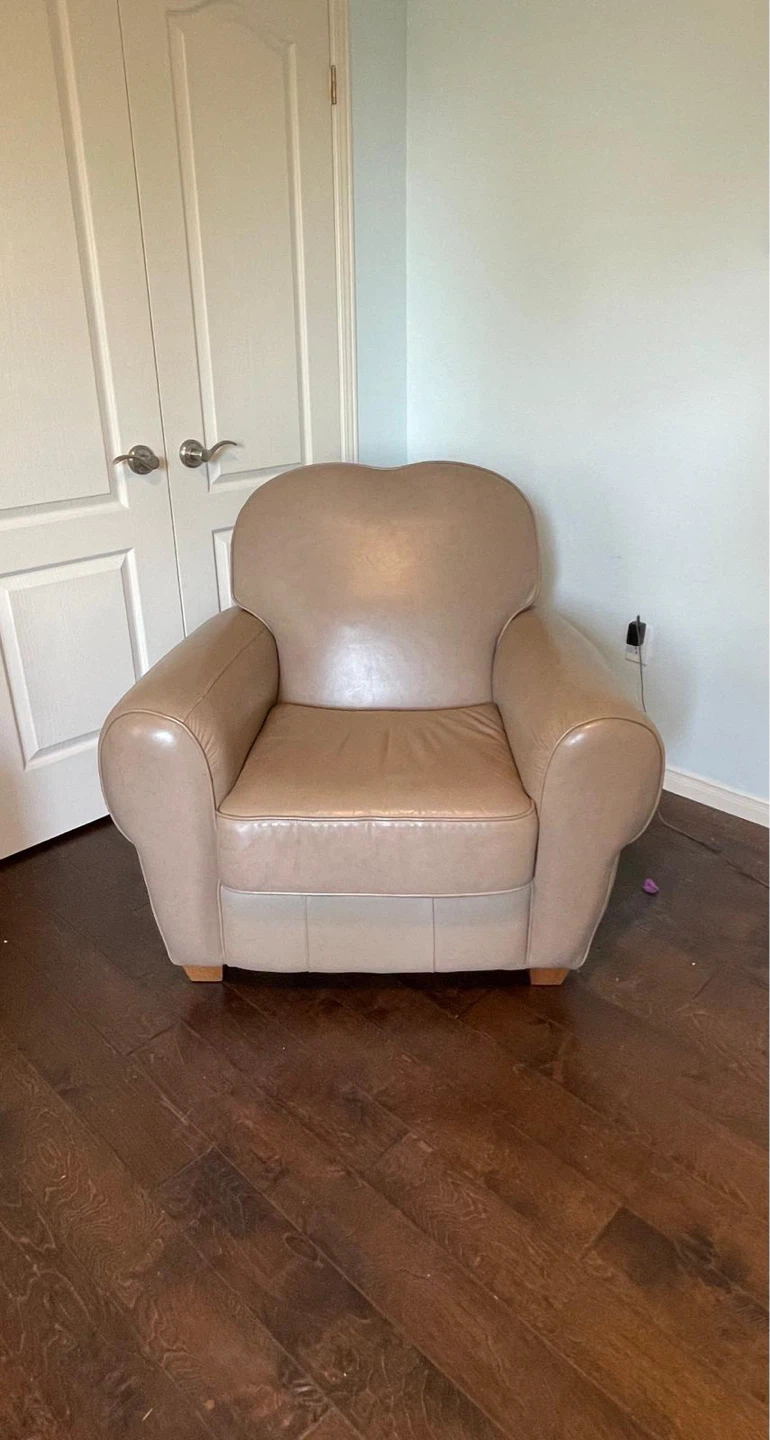 Tan full Leather Armchair - photo 2