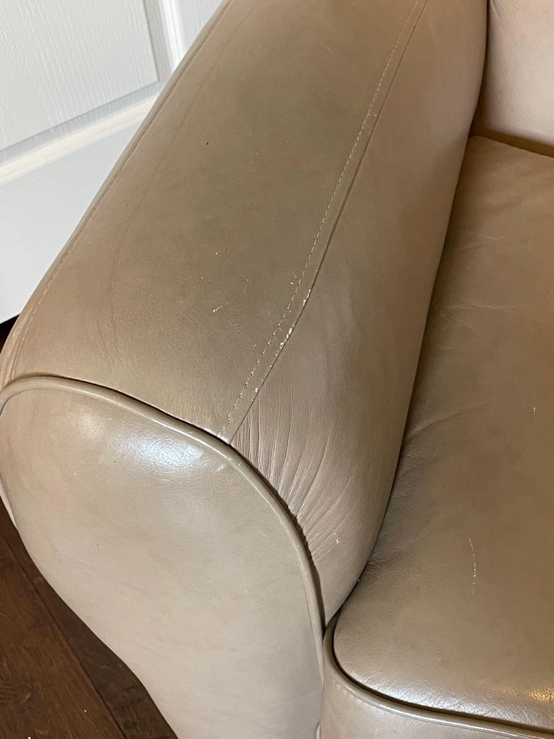 Tan full Leather Armchair - photo 4