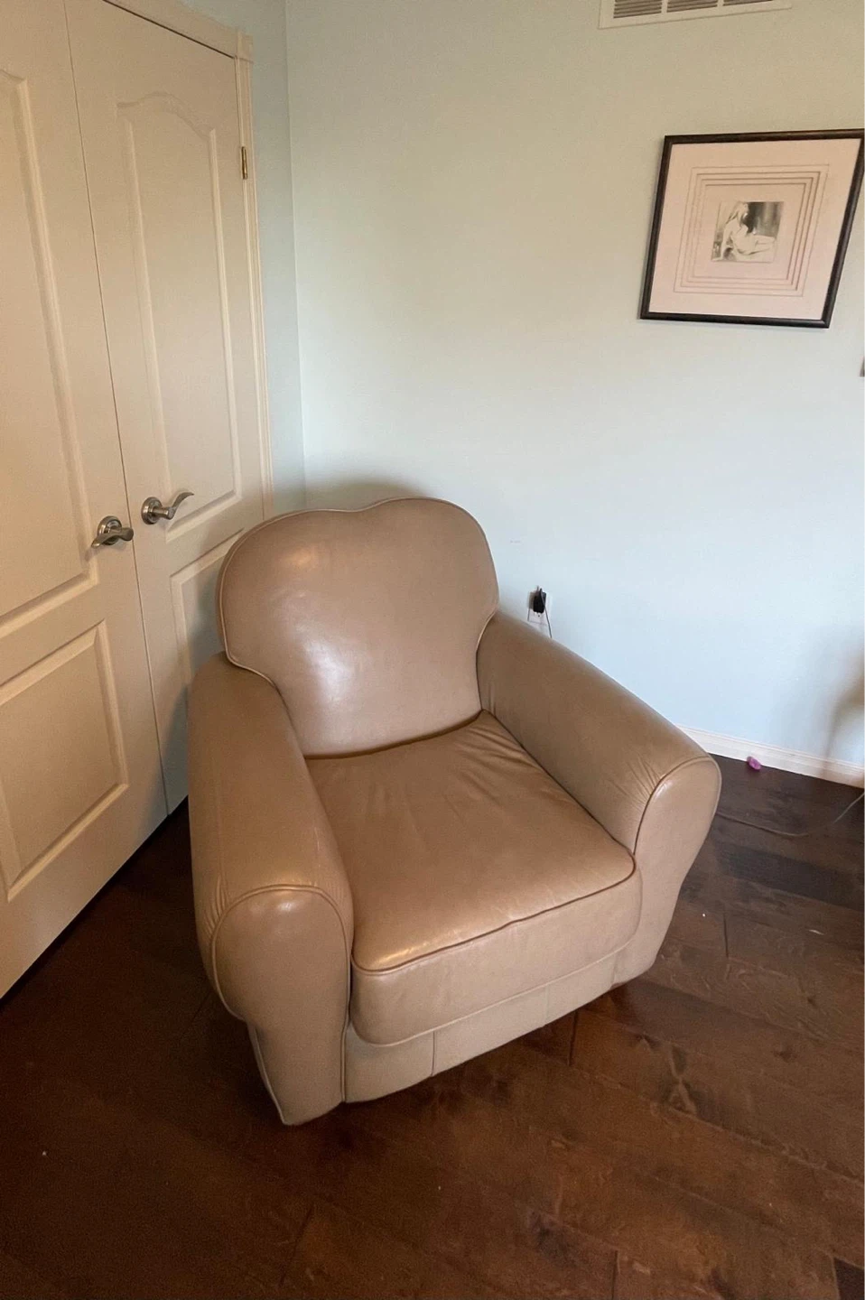 Tan full Leather Armchair