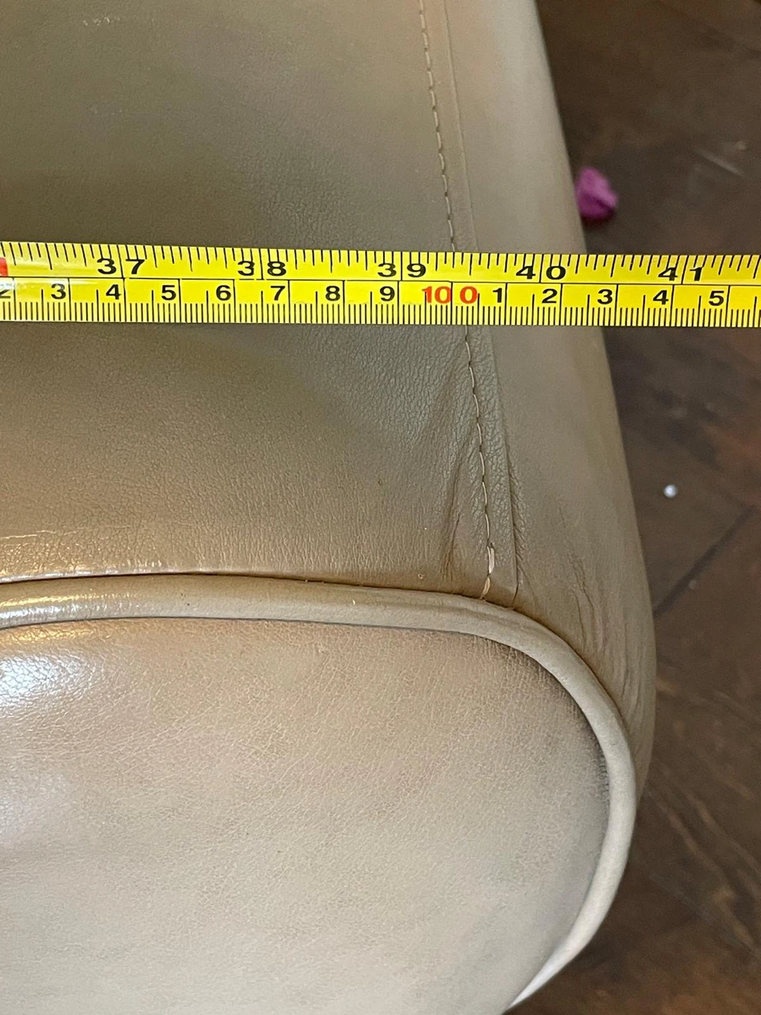 Tan full Leather Armchair - photo 5