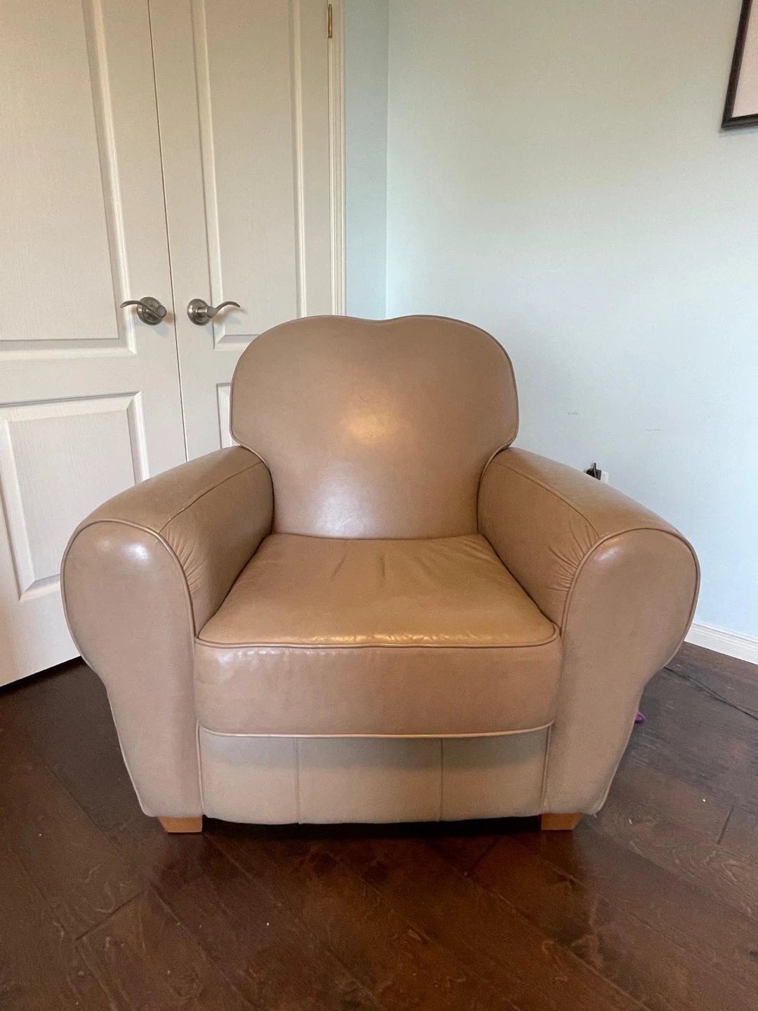 Tan full Leather Armchair - photo 3