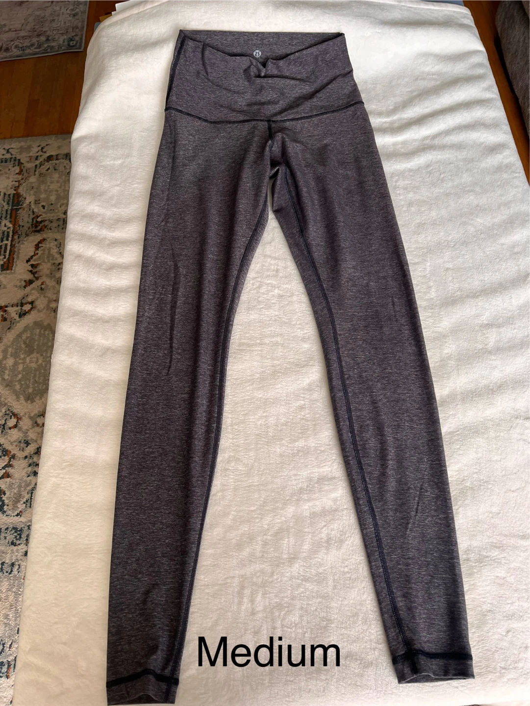 Lululemon Grey Heathered Leggings - Medium