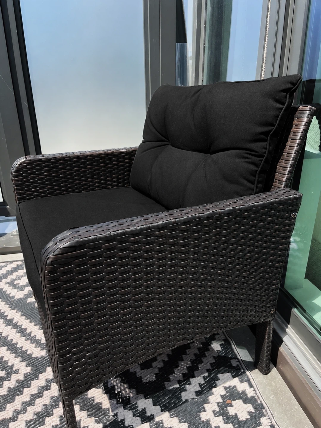 Outdoor Wicker Armchairs – Set of 2 - photo 2