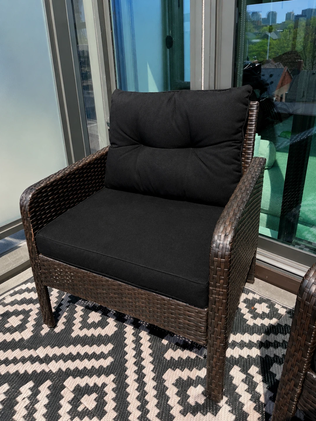 Outdoor Wicker Armchairs – Set of 2 - photo 3