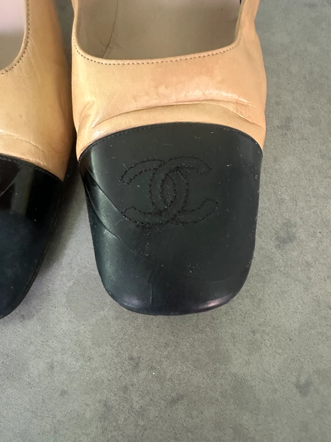 Chanel Two-Tone Cap Toe Heels - photo 4