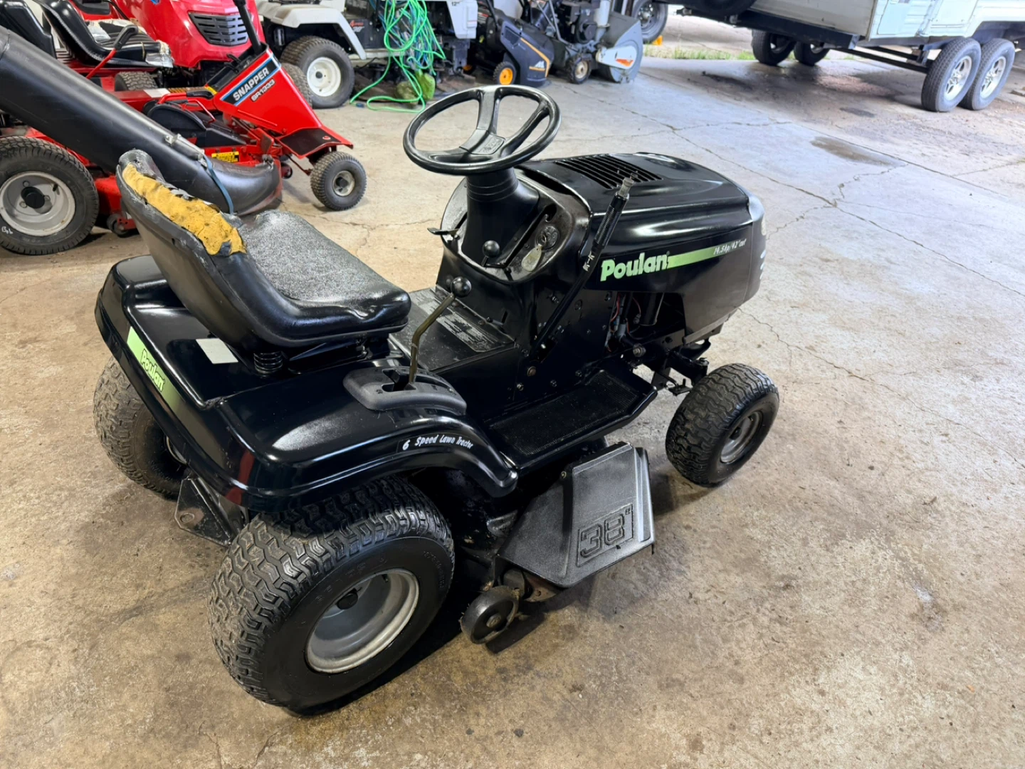 Poulan lawn tractor fully refreshed and ready for service. - photo 3