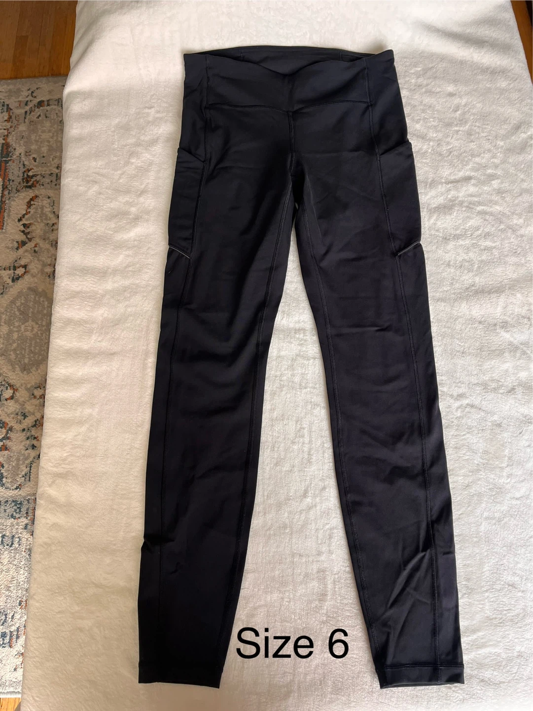 Lululemon Black Wunder Under High-Rise Leggings Size 6