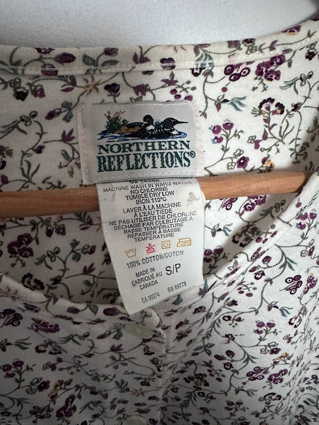 Northern Reflections Floral Button-Up Top Cotton Grandmacore - photo 5