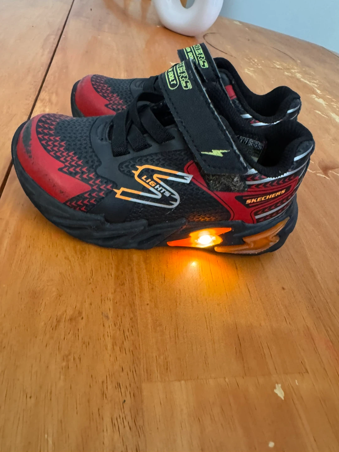 Skechers Flex-Glow Bolt Light-Up Shoes Toddler Size 7