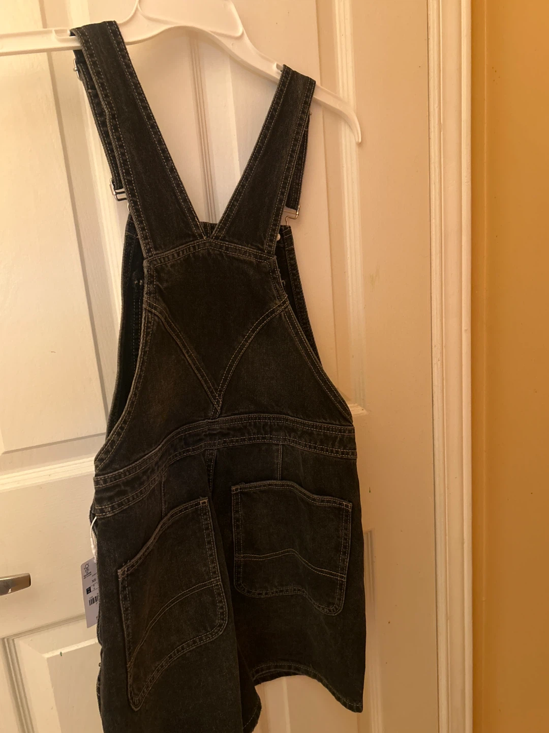 Ardene Black Denim Overall Shorts XS/TP - photo 2