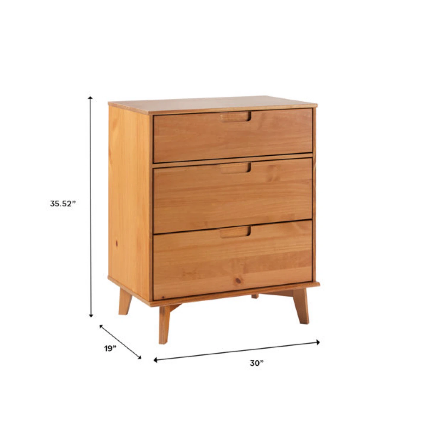 Mercury Row Yarber Groove 3 Drawer Solid Wood Chest - photo 3