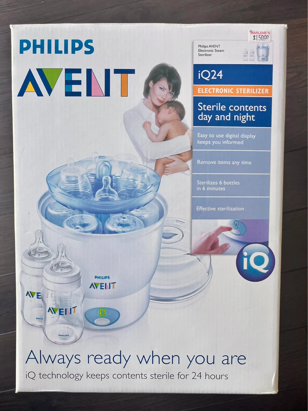 New Philips AVENT iQ24 Electronic Steam Sterilizer