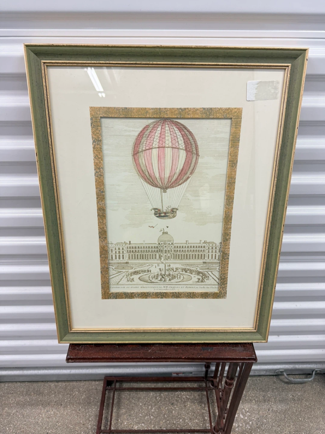 VTG European Framed Balloon Print - photo 2