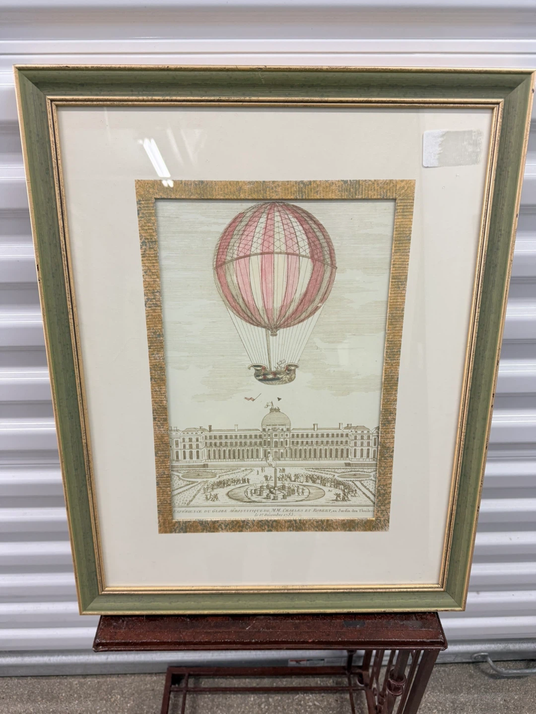 VTG European Framed Balloon Print