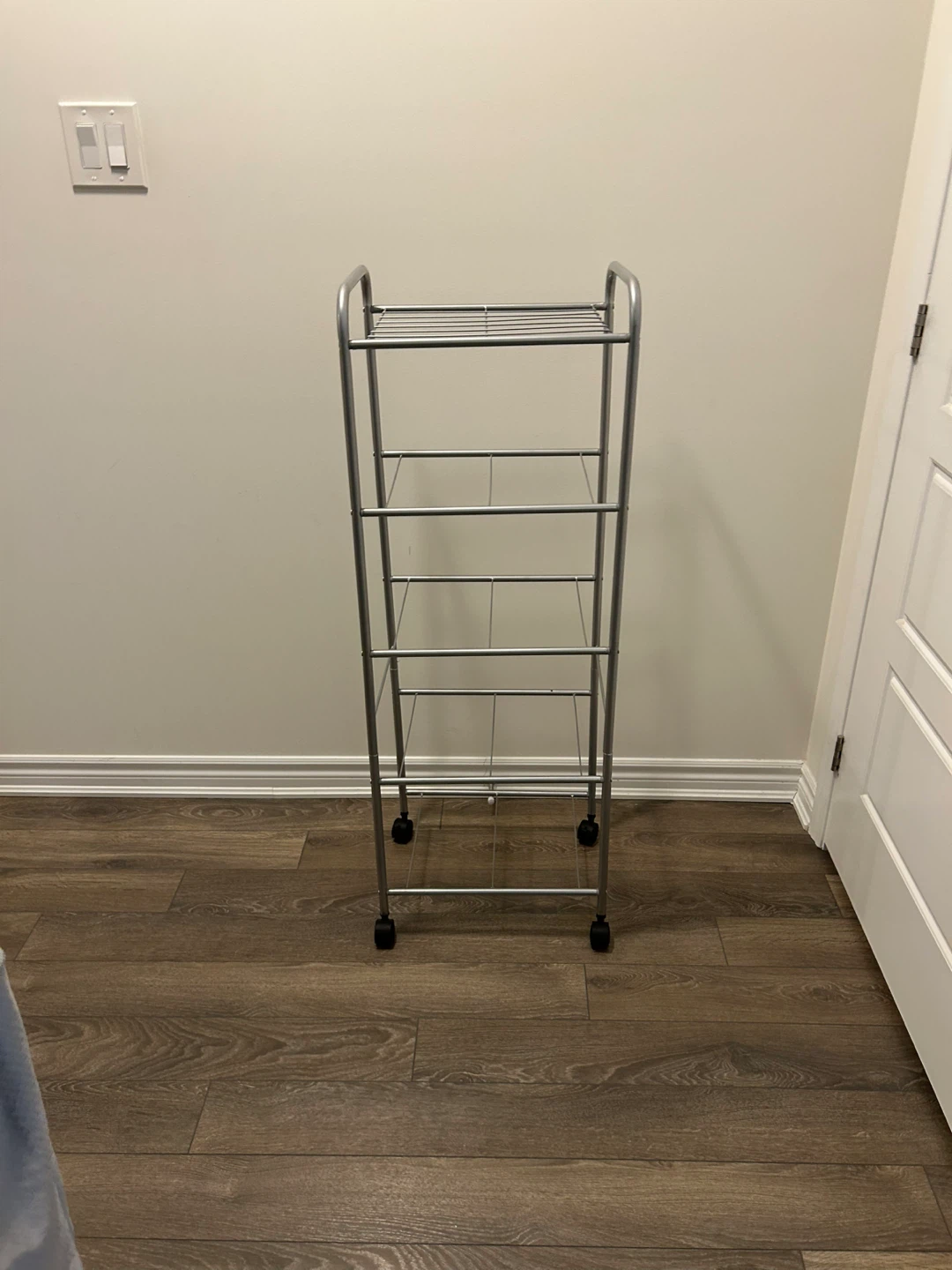 Rolling 5-Tier Metal Shelf Cart