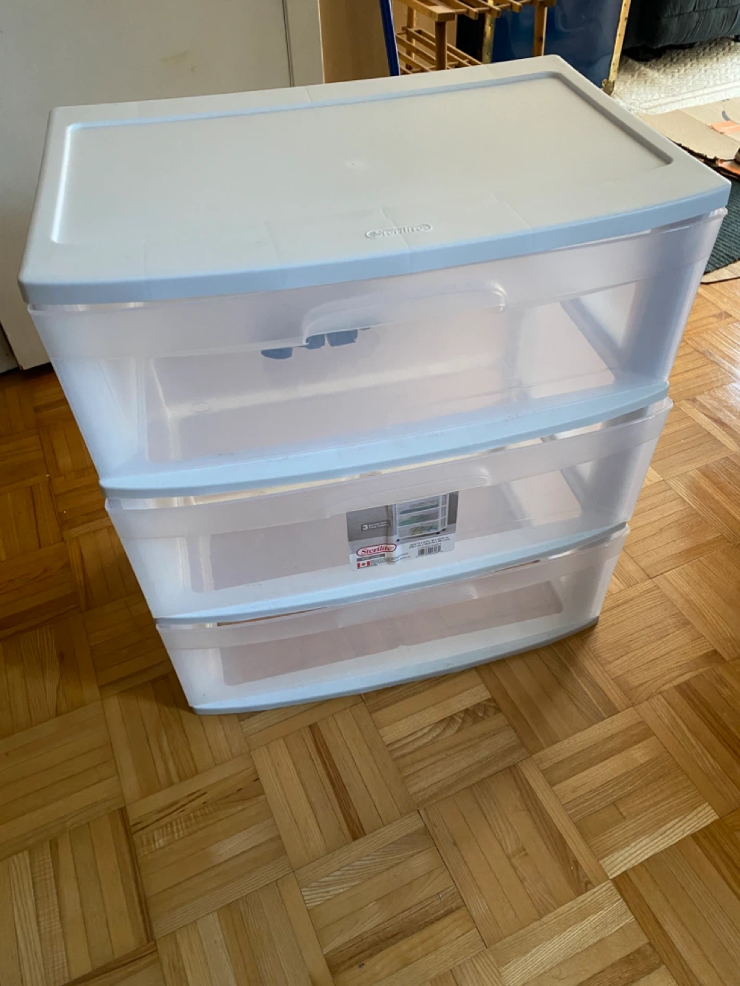 (LIMITED) Sterilite 3 Drawer Wide Cart