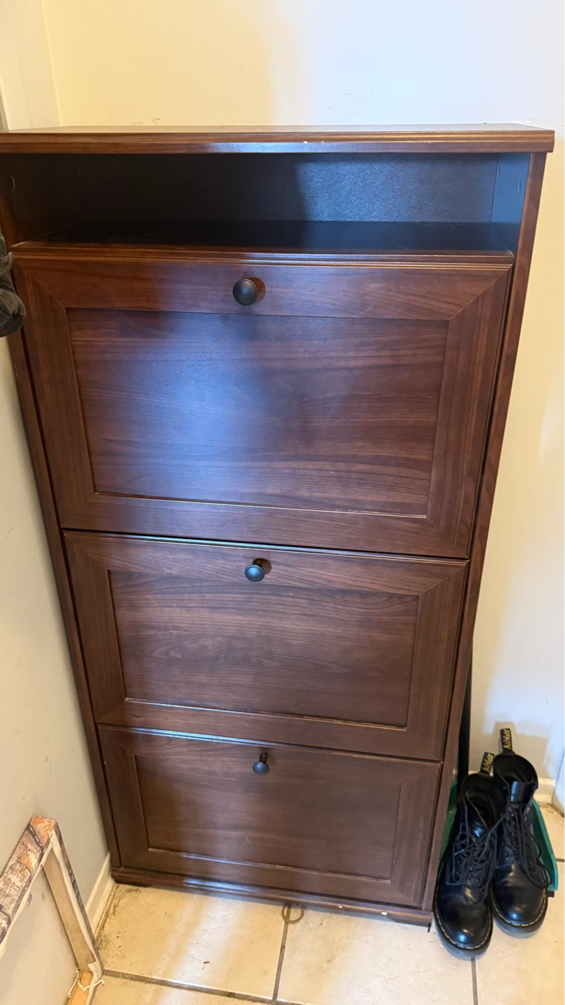 Wooden Shoe Cabinet