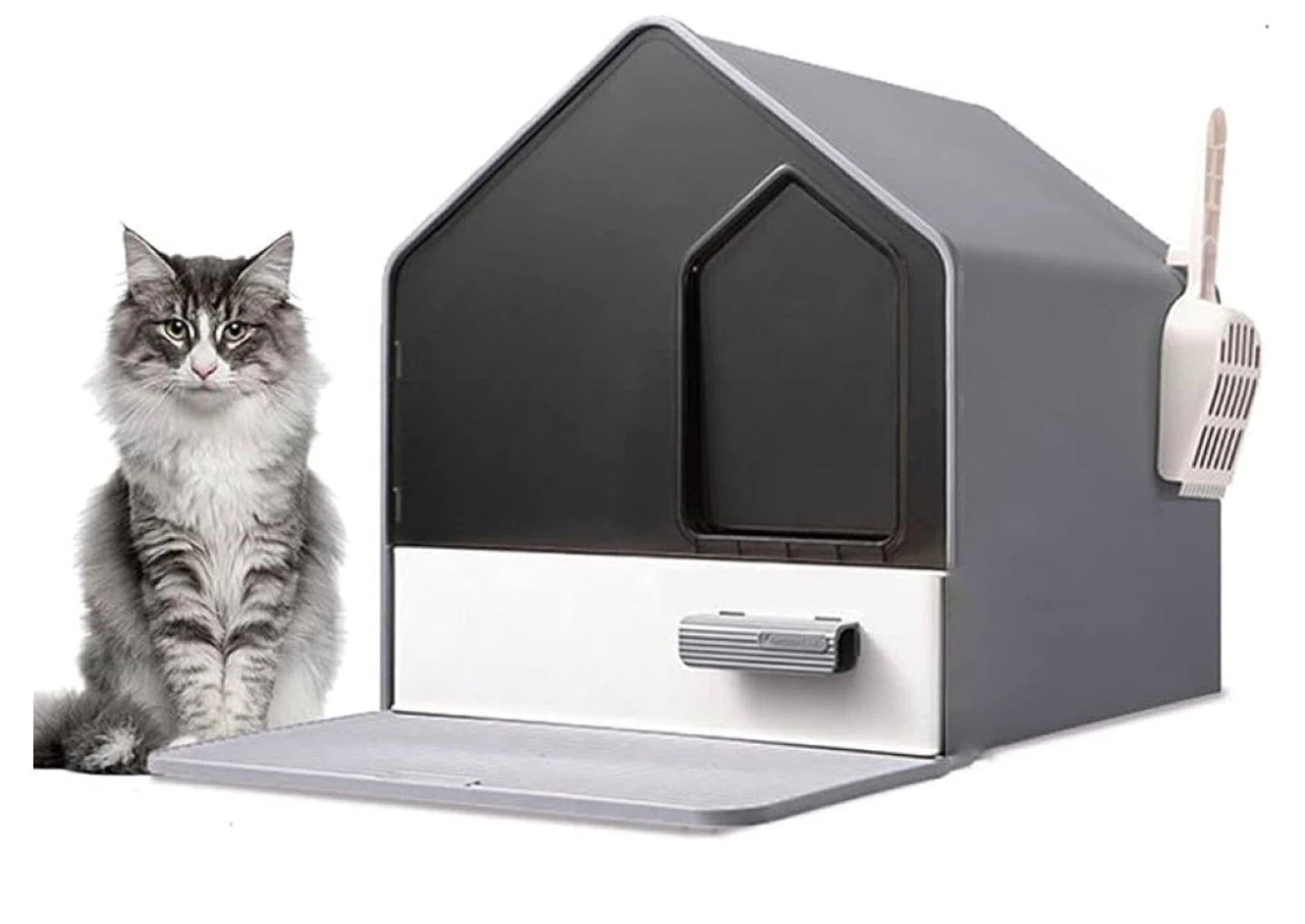 Modern Cat Litter Box Enclosure with Drawer