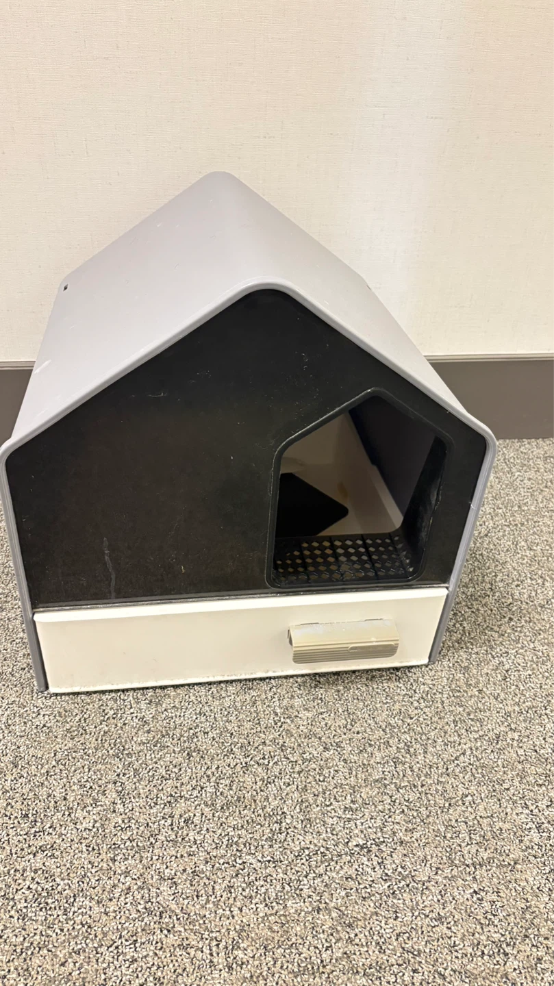 Modern Cat Litter Box Enclosure with Drawer - photo 2