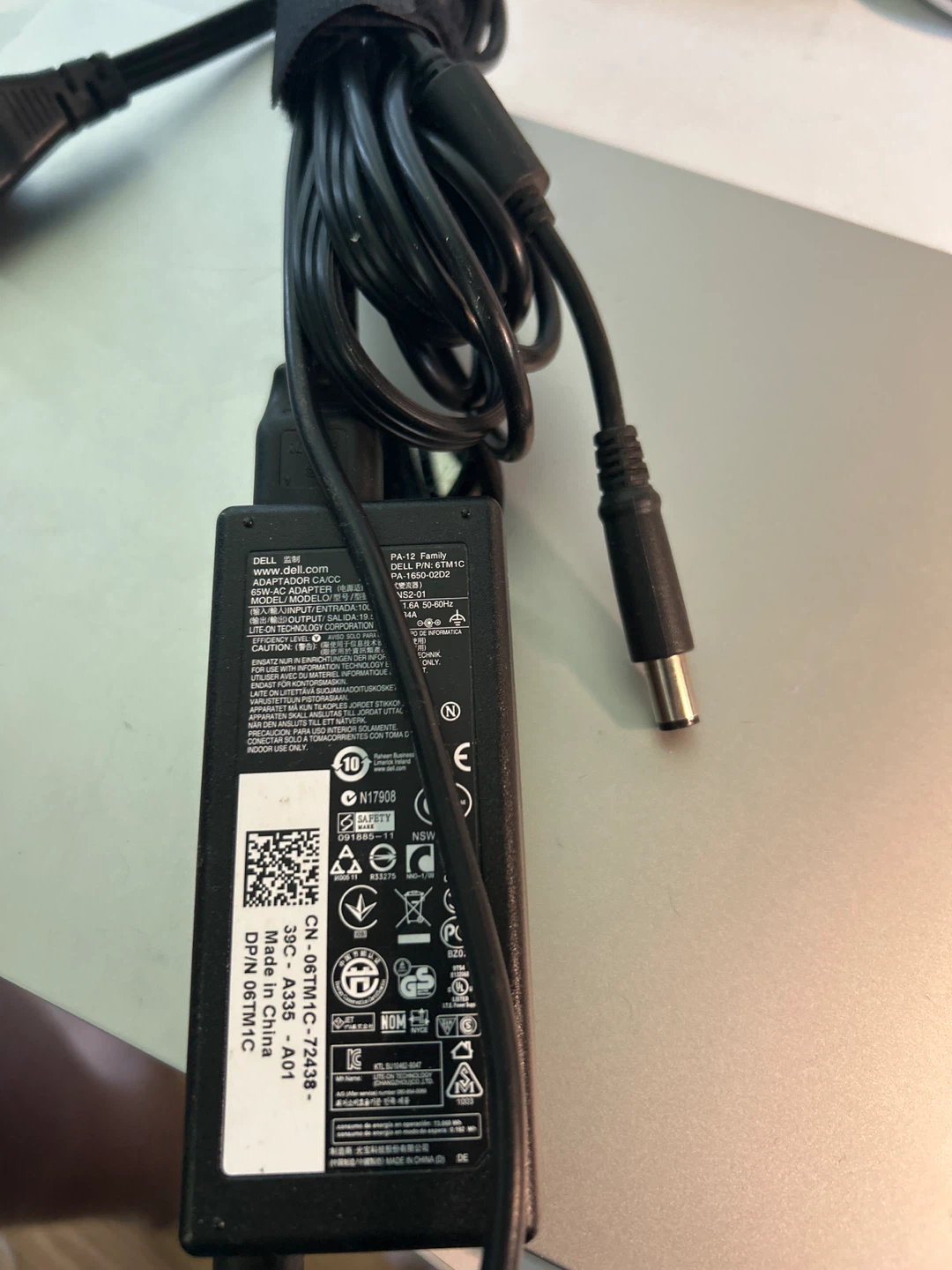 Dell fat barrel charger PA-12 family charger