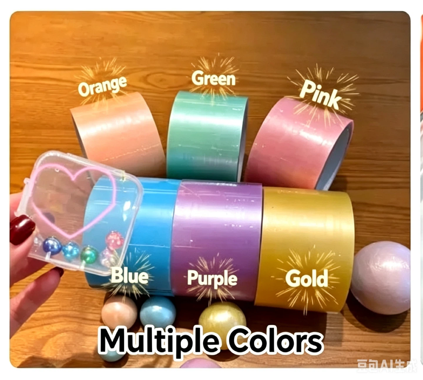 Tape stress relief balls