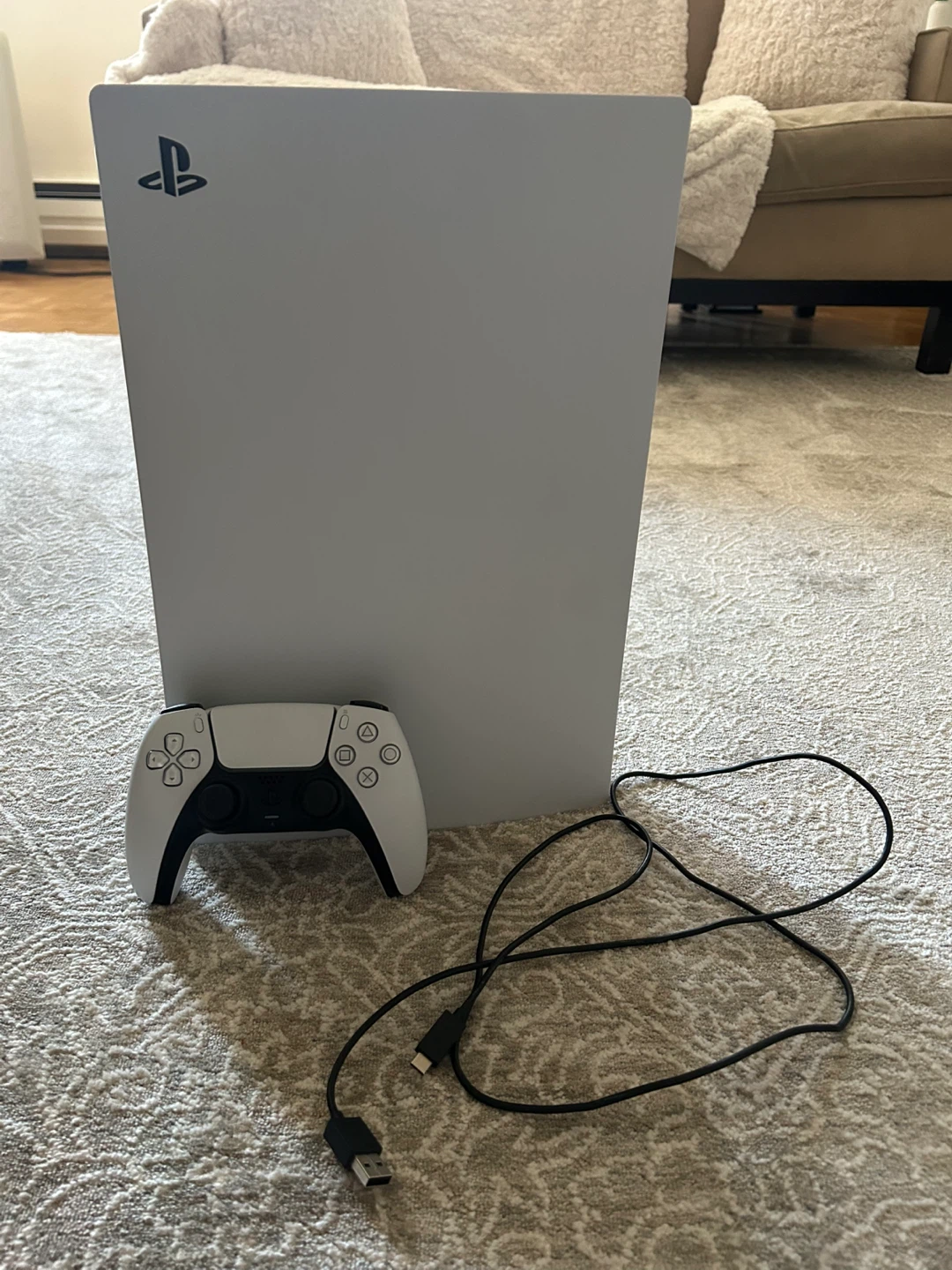 Sony PlayStation 5 Console with Controller and Cables