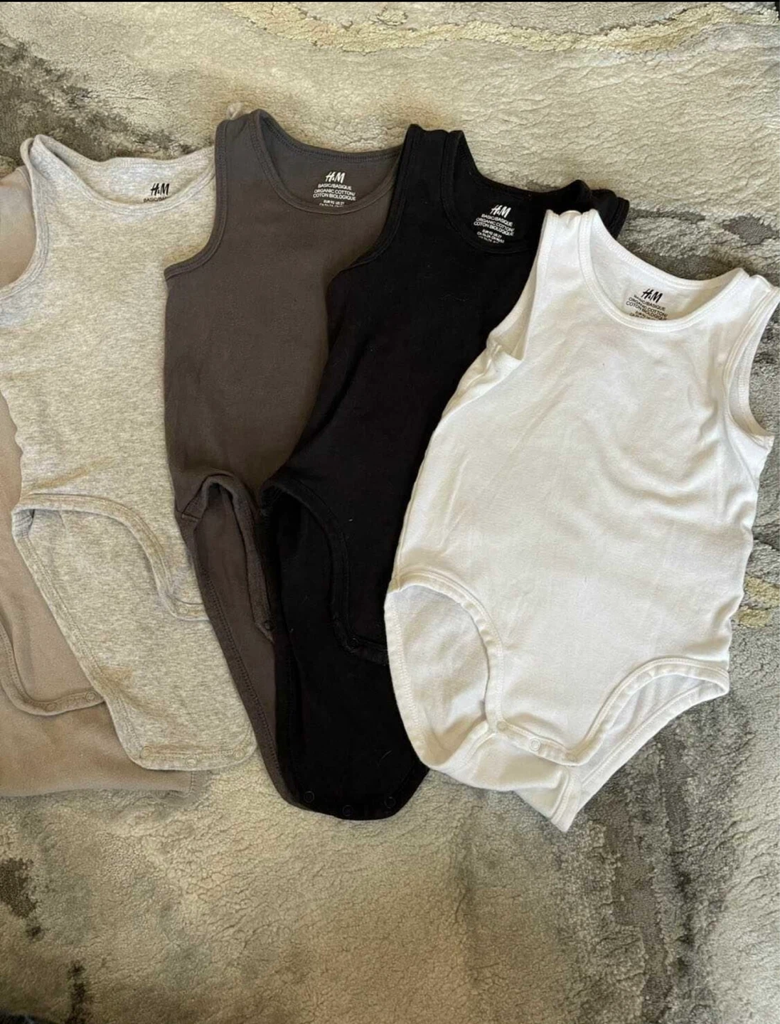 5 organic cotton 18-2t onesies
