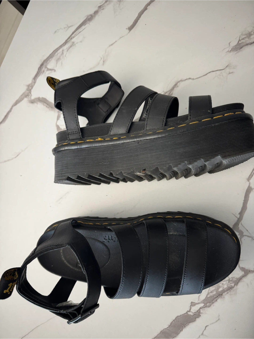 Dr. Martens Black Gryphon Strap Platform Sandals - photo 2