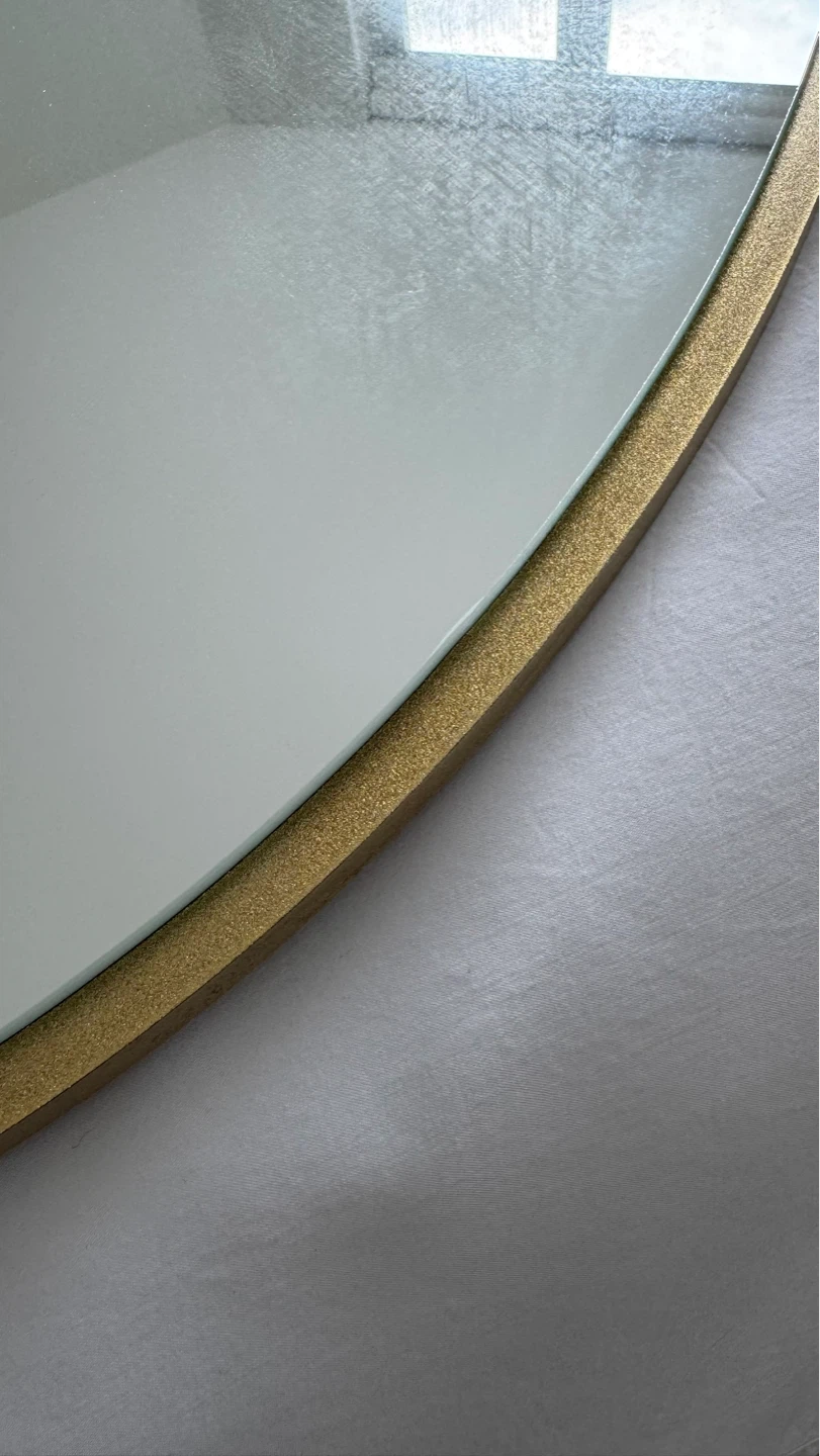 BRAND NEW- Gold Irregular Shaped Wall Mirror - photo 3
