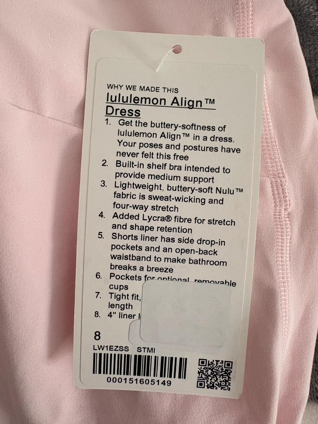 Lululemon Align Dress Pink Size 8 - photo 2