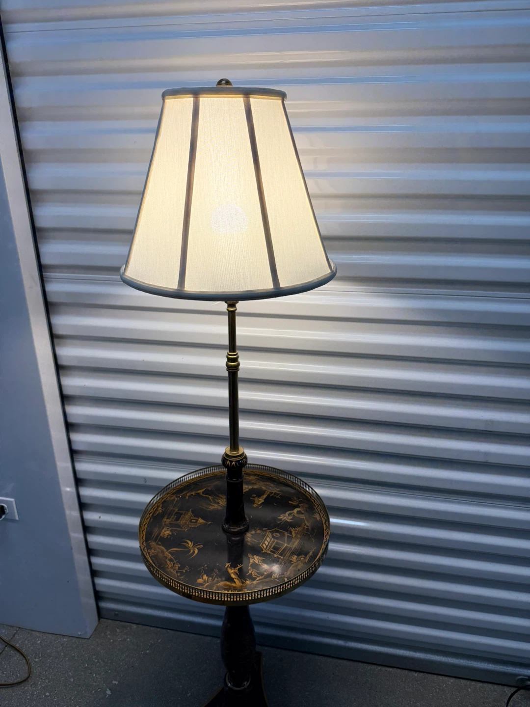 VTG Chinoiserie Table Floor Lamp Circa 1950's