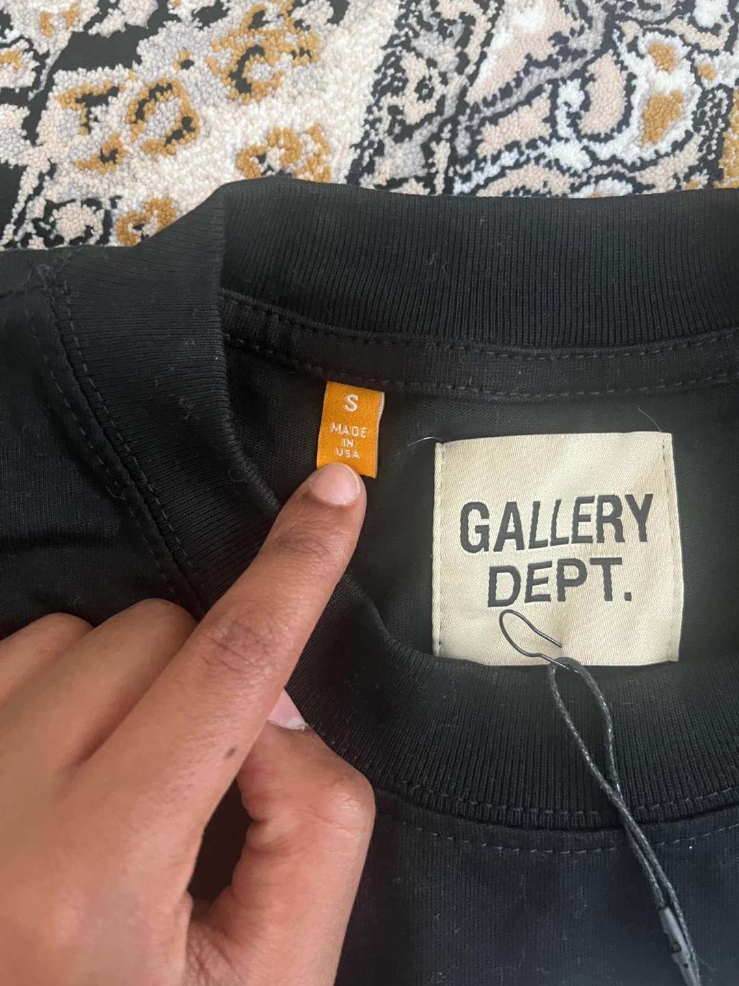 Gallery Dept. Black T-Shirt Size S - photo 3