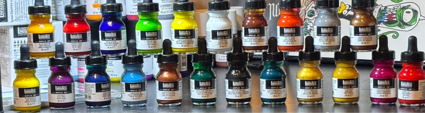 Liquitex® Professional Acrylic INK 1oz bottles lot of 24