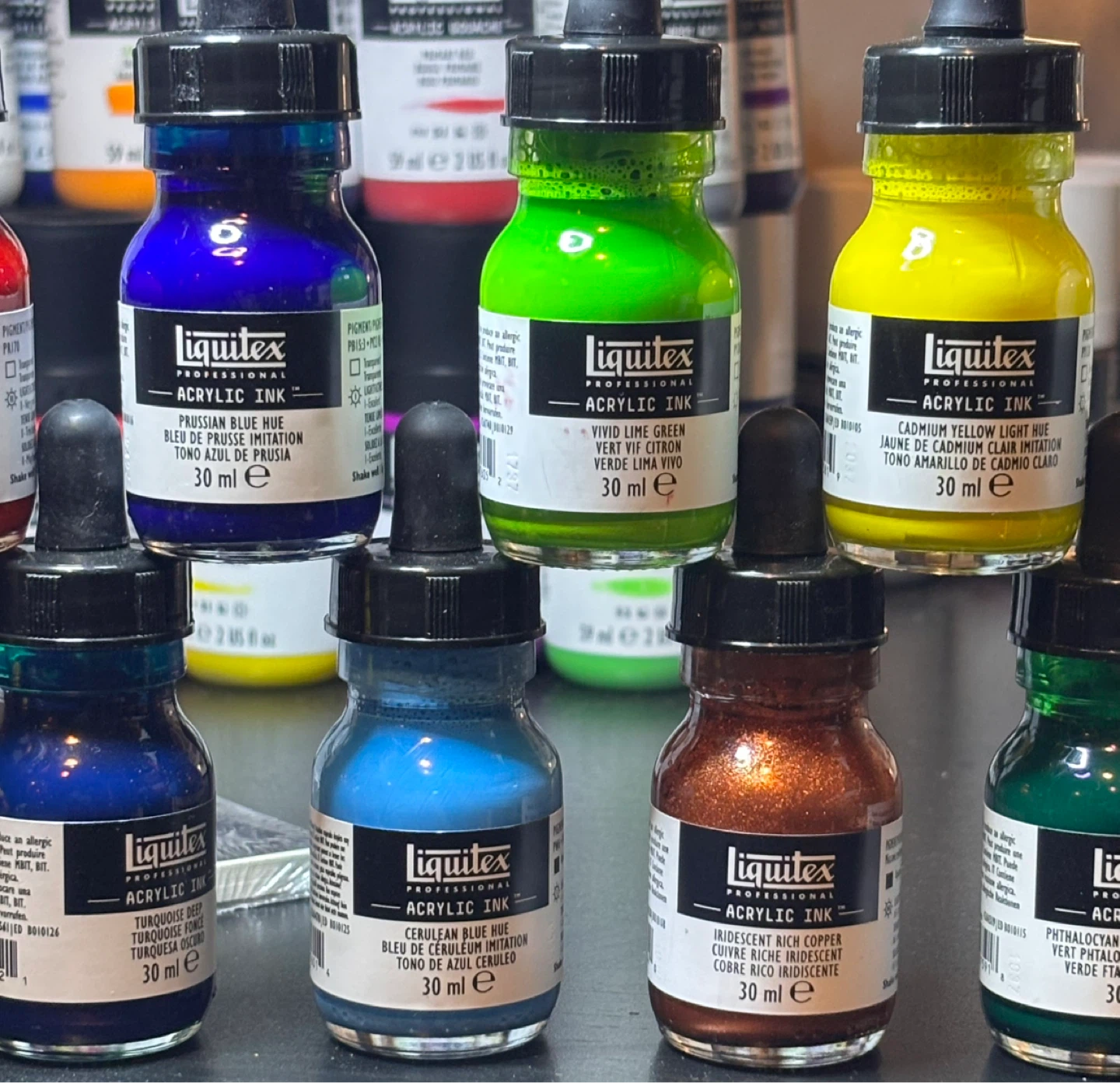Liquitex® Professional Acrylic INK 1oz bottles lot of 24 - photo 3