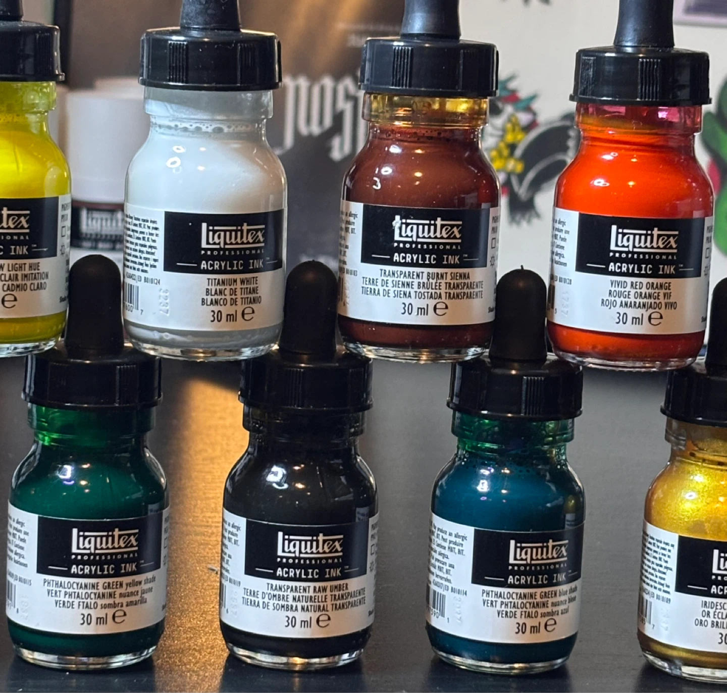 Liquitex® Professional Acrylic INK 1oz bottles lot of 24 - photo 5