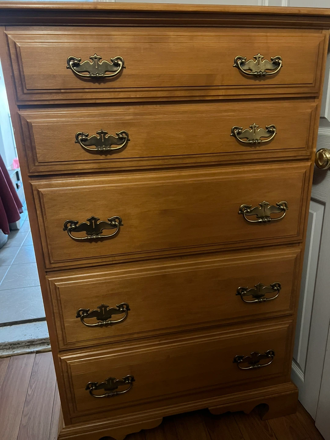 Wooden 5-Drawer Dresser - photo 3