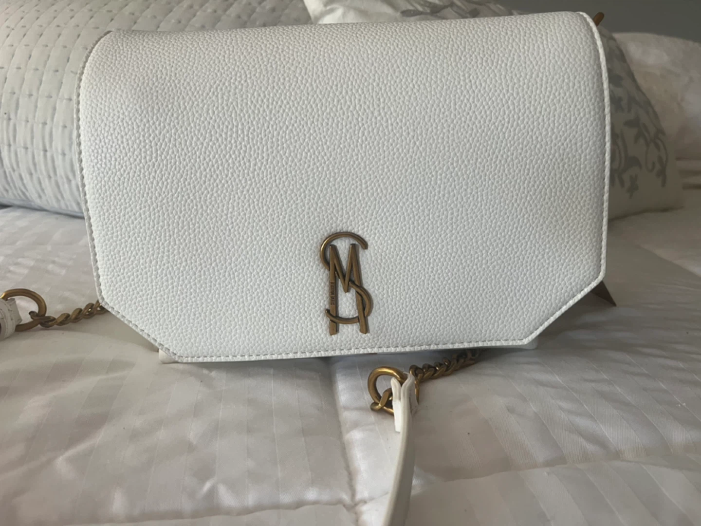 Steve Madden White Crossbody Bag