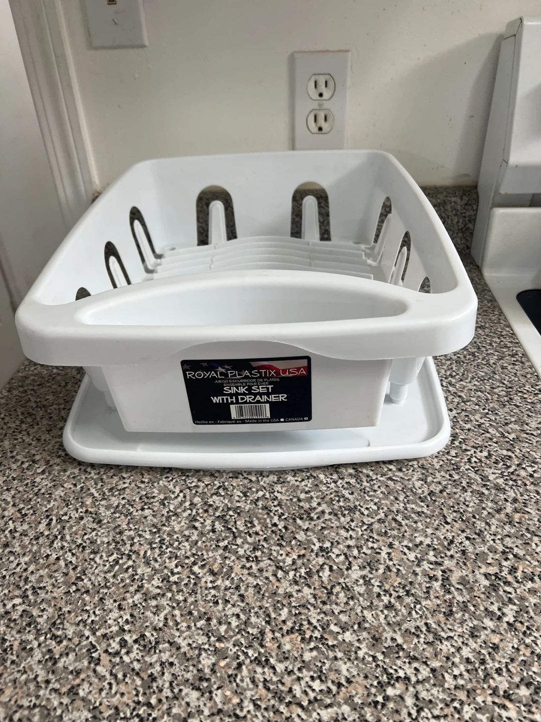 Royal Plastix USA White Sink Set Dish Rack with Drainer - photo 2