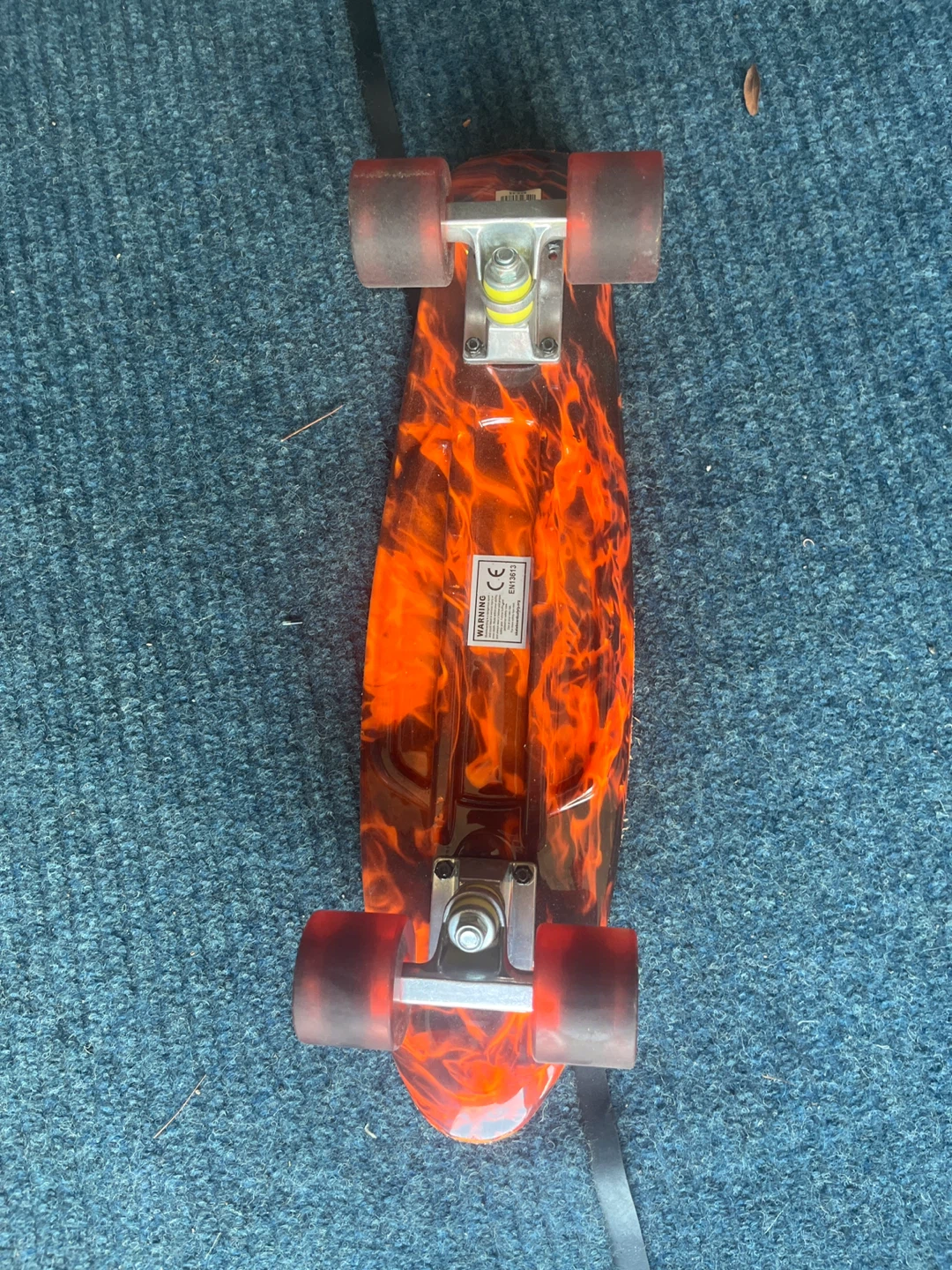 Flame Penny Board / Mini Cruiser Skateboard – Great Condition
