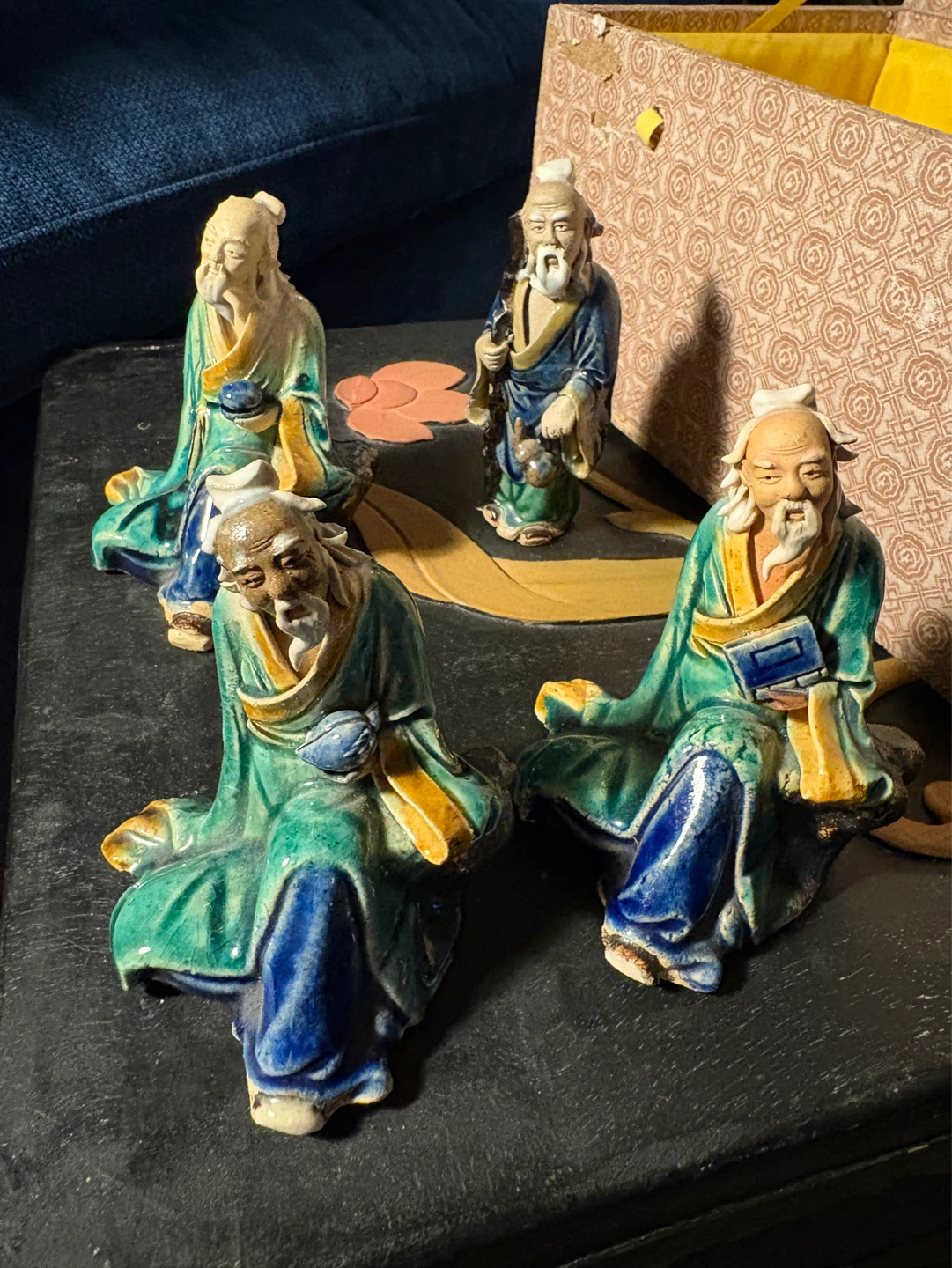 Set of 4 Chinese Mudmen from Republic Period