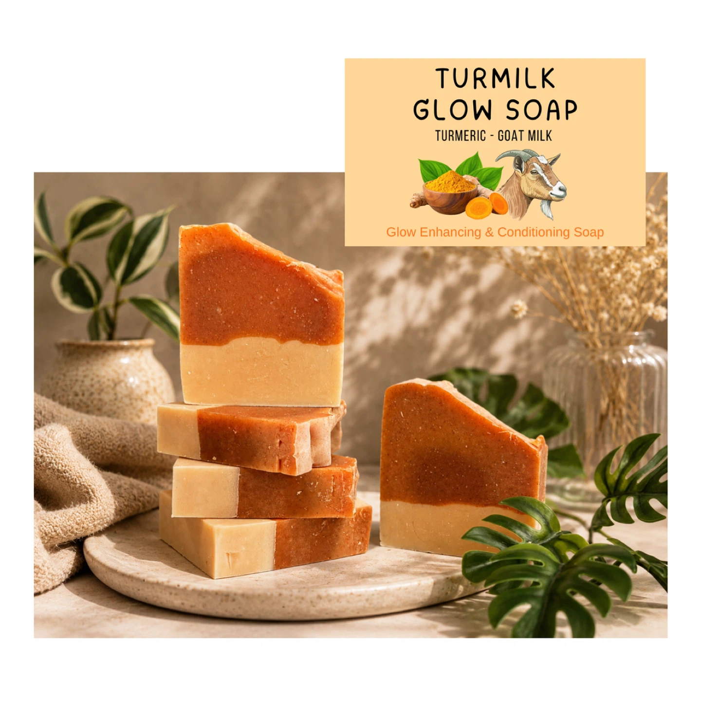3 for $20 Milky Turmeric Soap