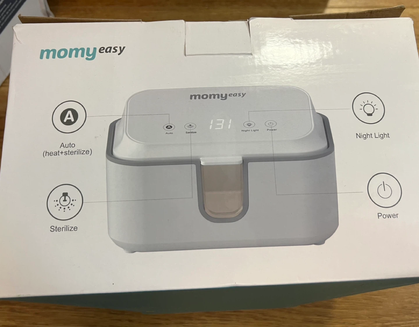 Momy Easy Sterilizer Box wipes storage