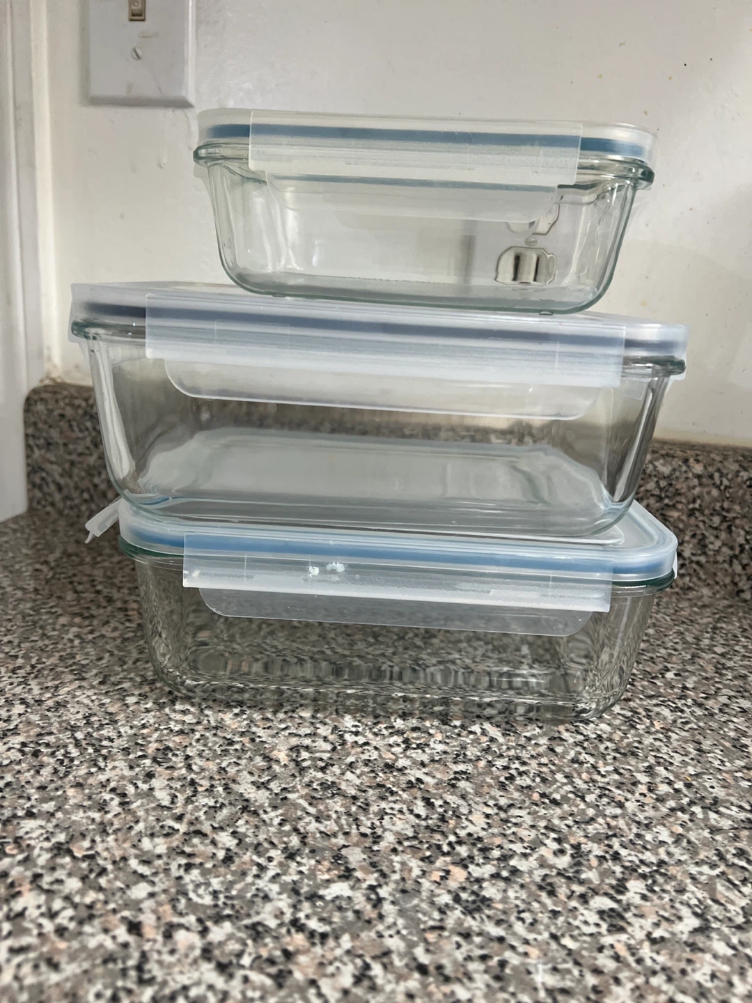 Hearth Kitchen Glass Food Storage Containers (Set of 3) - photo 2
