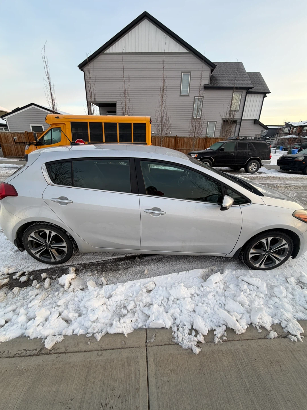 Silver 2015 Kia Forte 5 EX Hatchback