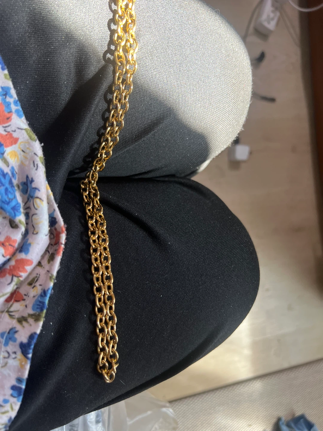 Gold Chain Necklace with Coin Pendant - photo 2