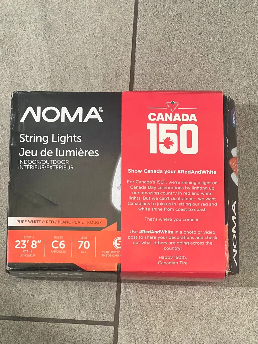 NOMA String Lights - Pure White & Red - 23'8" - 70 LED - photo 2