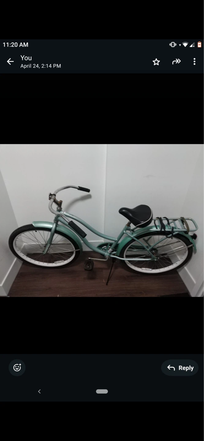 Mint Green Beach Cruiser Bicycle