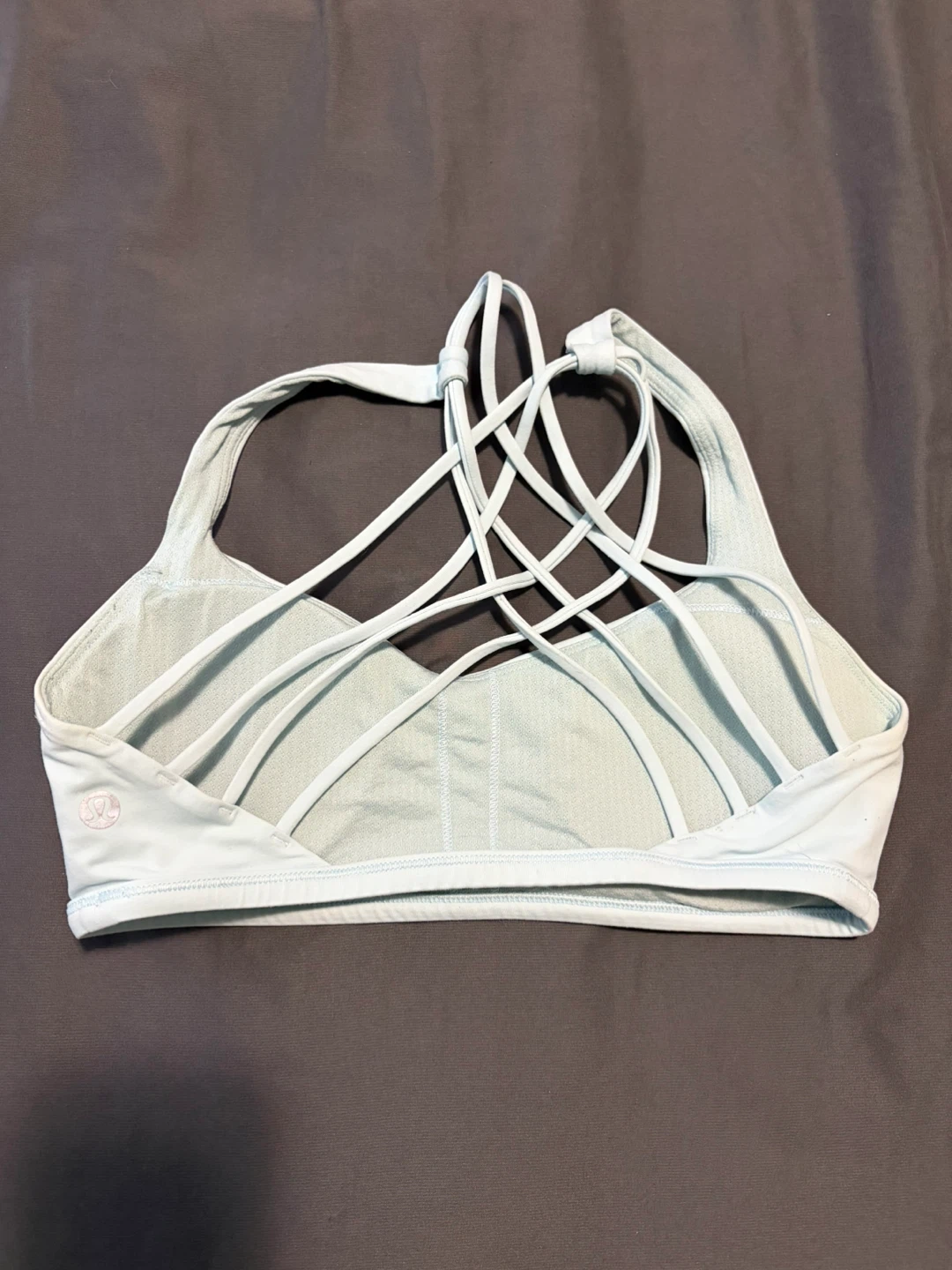 Small Lululemon Light Blue Strappy Sports Bra - photo 2