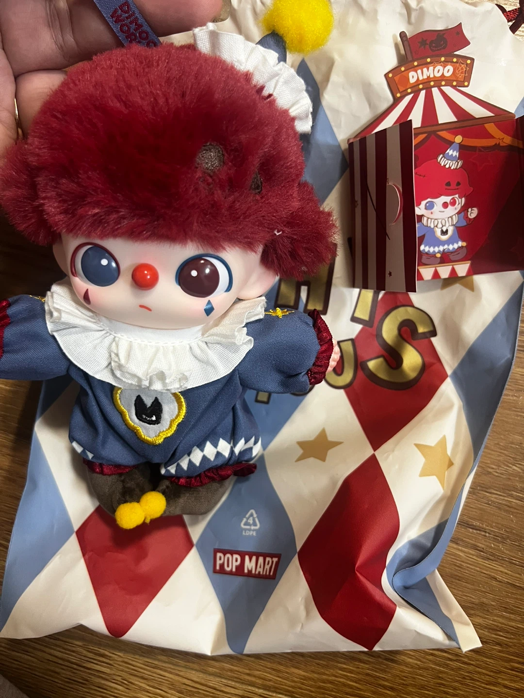 Pop Mart DIMOO "Why So Serious" Flame Clown Blind Box Plush Toy - photo 2