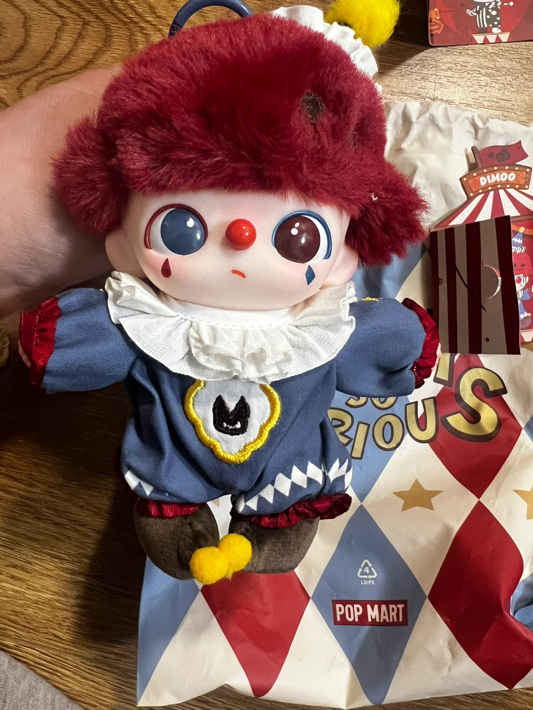 Pop Mart DIMOO "Why So Serious" Flame Clown Blind Box Plush Toy - photo 3